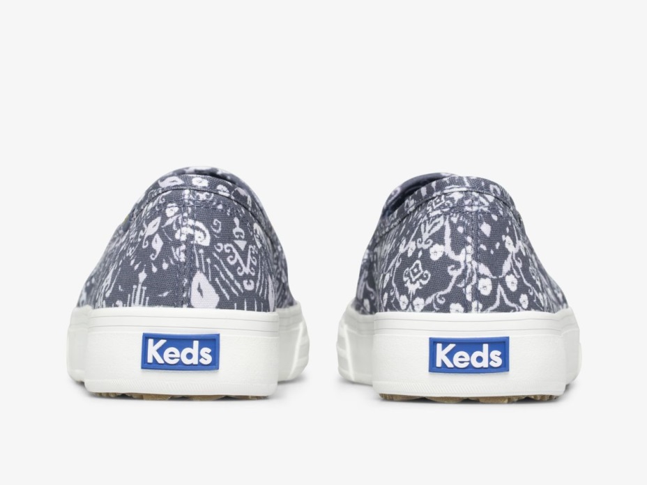 Kadın çift Katlı Mozaik Tuval Keds Mavi