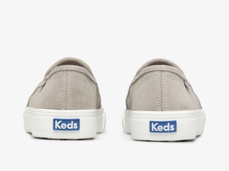 Kadın çift Katlı Mükemmel Süet Keds Gri