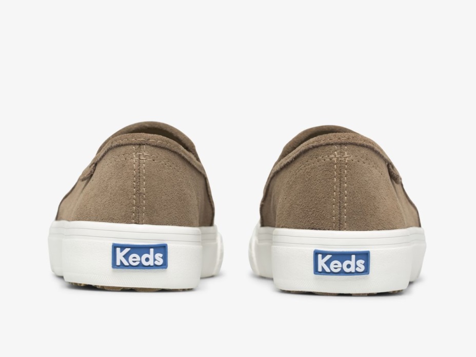 Kadın çift Katlı Mükemmel Süet Keds Taupe