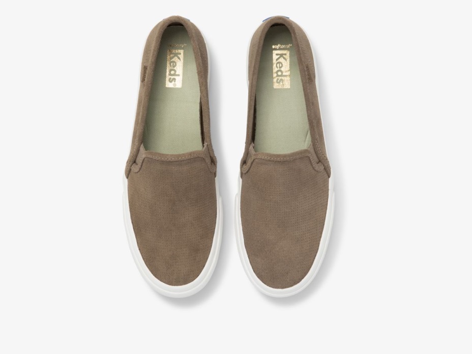 Kadın çift Katlı Mükemmel Süet Keds Taupe