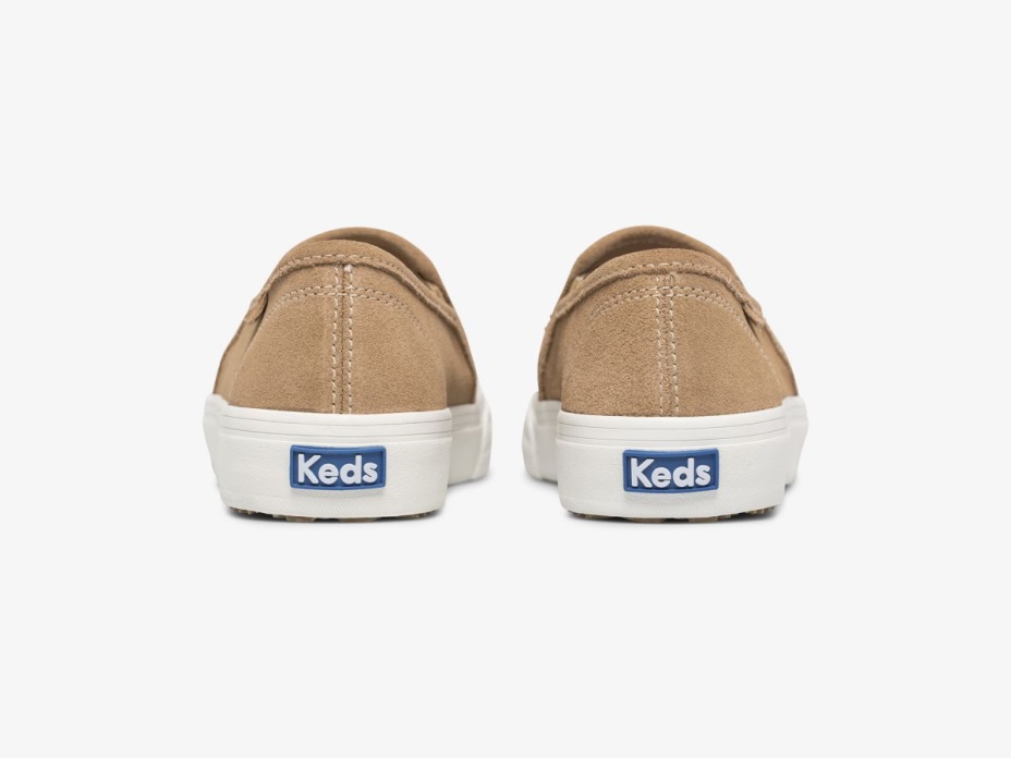 Kadın çift Katlı Süet Keds Taupe