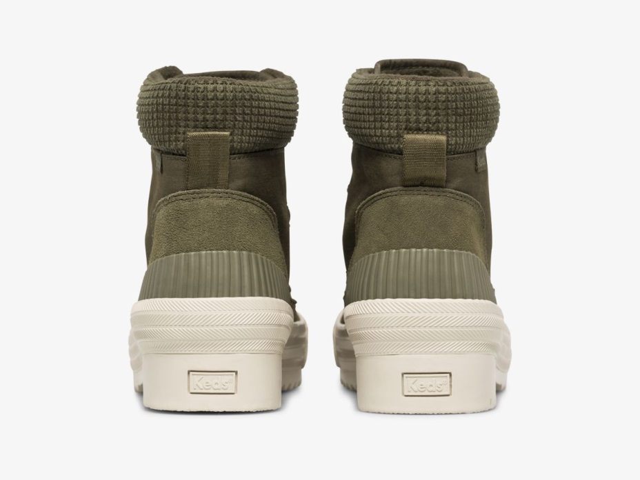 Kadın Saha Botu Süet Naylon Ince Süettrade Keds Zeytin