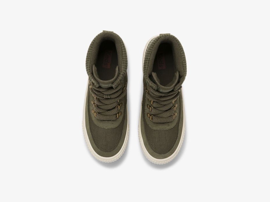 Kadın Saha Botu Süet Naylon Ince Süettrade Keds Zeytin