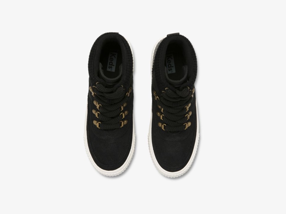 Kadın Saha Botu Süet Naylon Kadife Ince Süettrade Keds Siyah