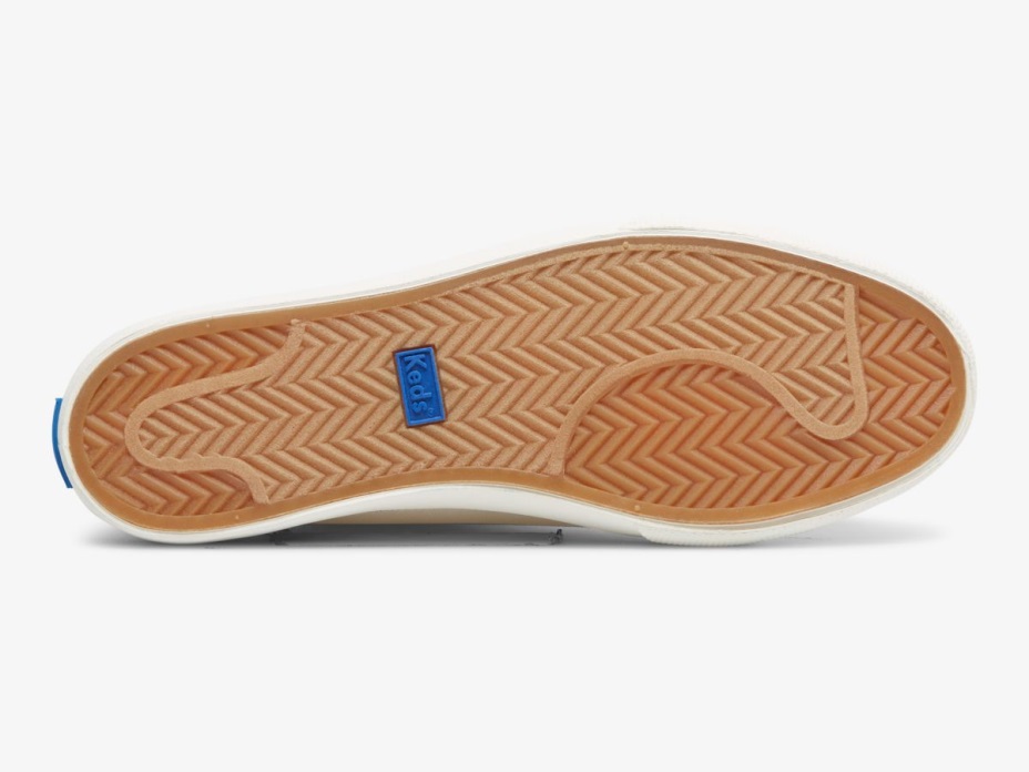 Kadın Atlama Tekme Kaburga örgü Yaka Keds Beyaz/kırmızı