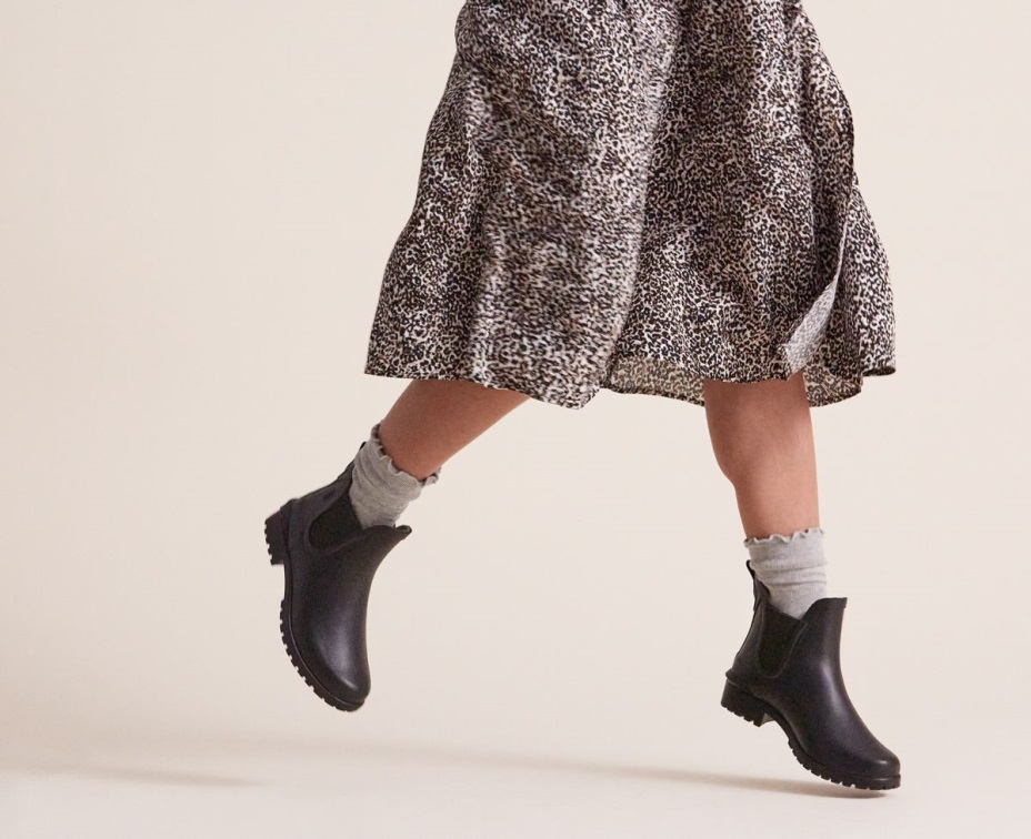 Kadın üvez Yağmur çizmesi Siyah Keds