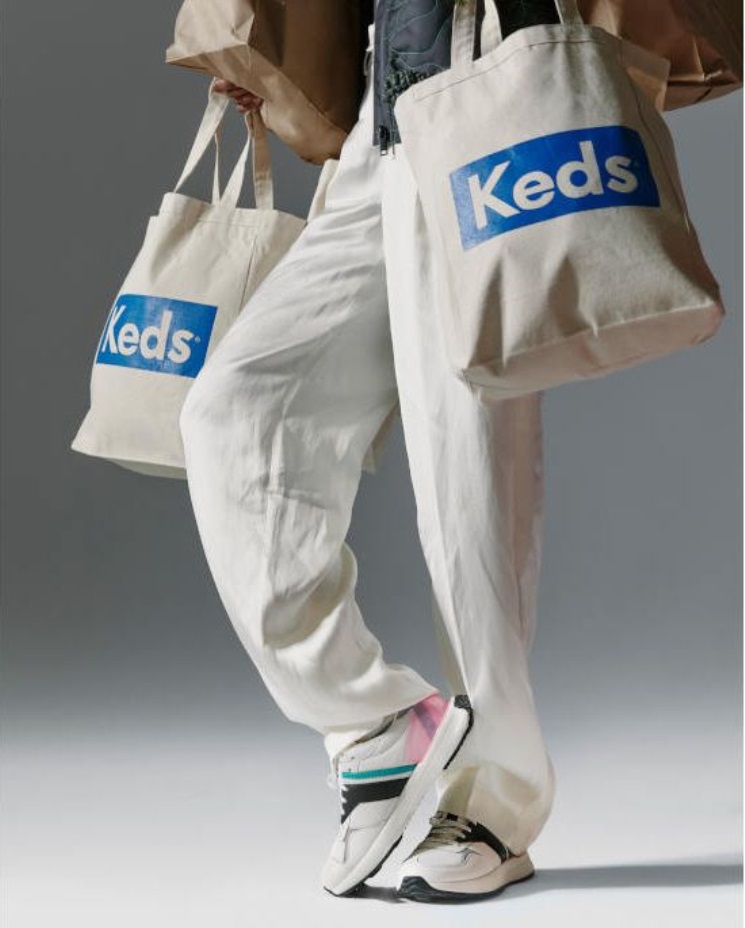 Kadın Tiasa Keds Beyaz Siyah Pembe