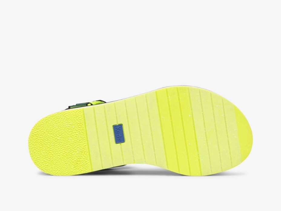 Kadın üçlü Platform Yanardöner çok Siyah Keds