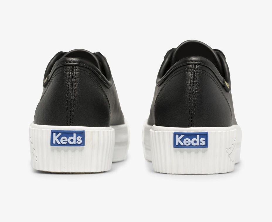 Kadın üçlü Kick Amfi Deri Keds Siyah