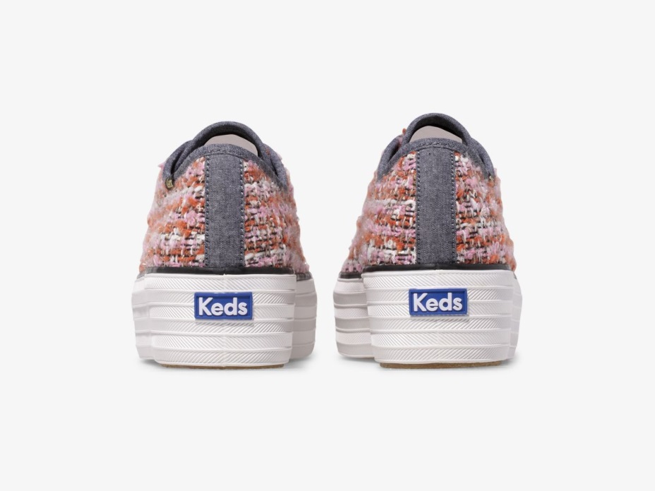 Kadın üçlü Yukarı Buklet Keds Pembe çok