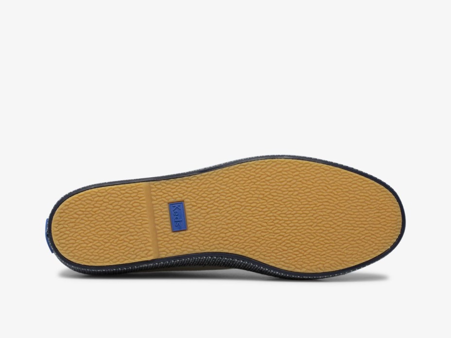 Kadın üçlü Dokuma Kanvas Keds Beyaz Lacivert