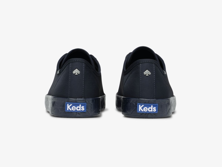 Kadın X Kate Spade New York Kickstart Logosu Tilki Saten Mavi Keds