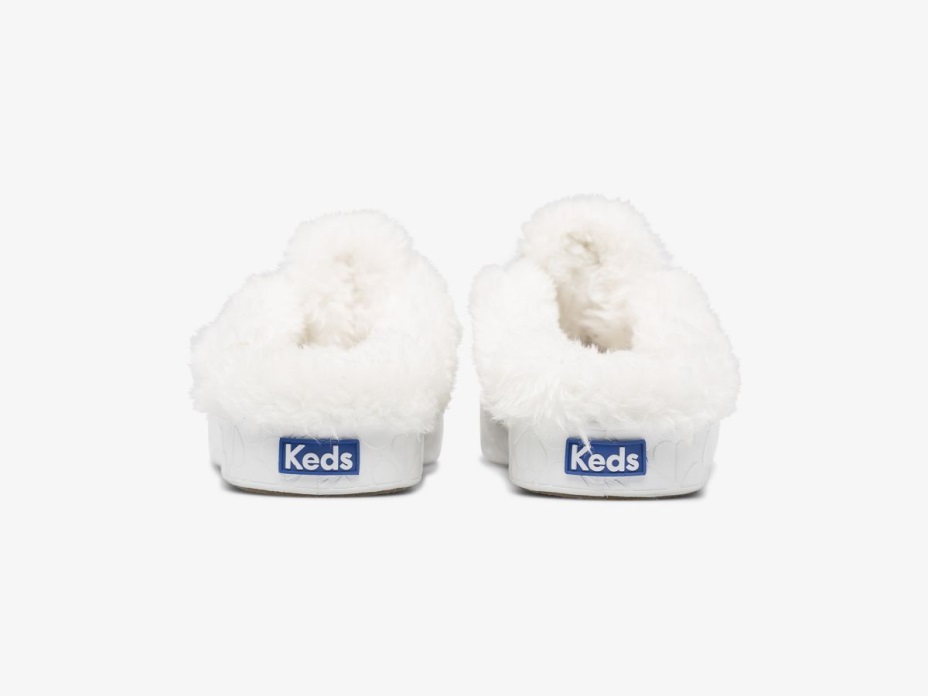 Kadın X Kate Spade New York Kickstart Katır Kürk Yaka Parıltılı Süet Metalik çok Keds